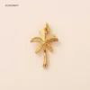 Golden Plam tree 21.5 * 15mm = 2PCS