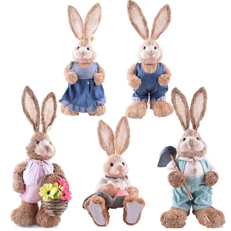 Meet EN71 Standard Cheap Plush Bunny with Pajamas Custom Cute Grey Soft Stuffed Japanese Rabbit Plush Toy