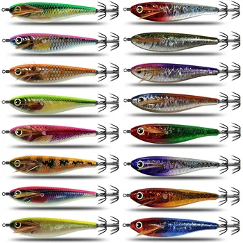 Wooden Shrimp Artificial Hard Bait Night-Luminous Balancing 80mm 107g No Hooks Fishing Lure – Hard Lure – view 3