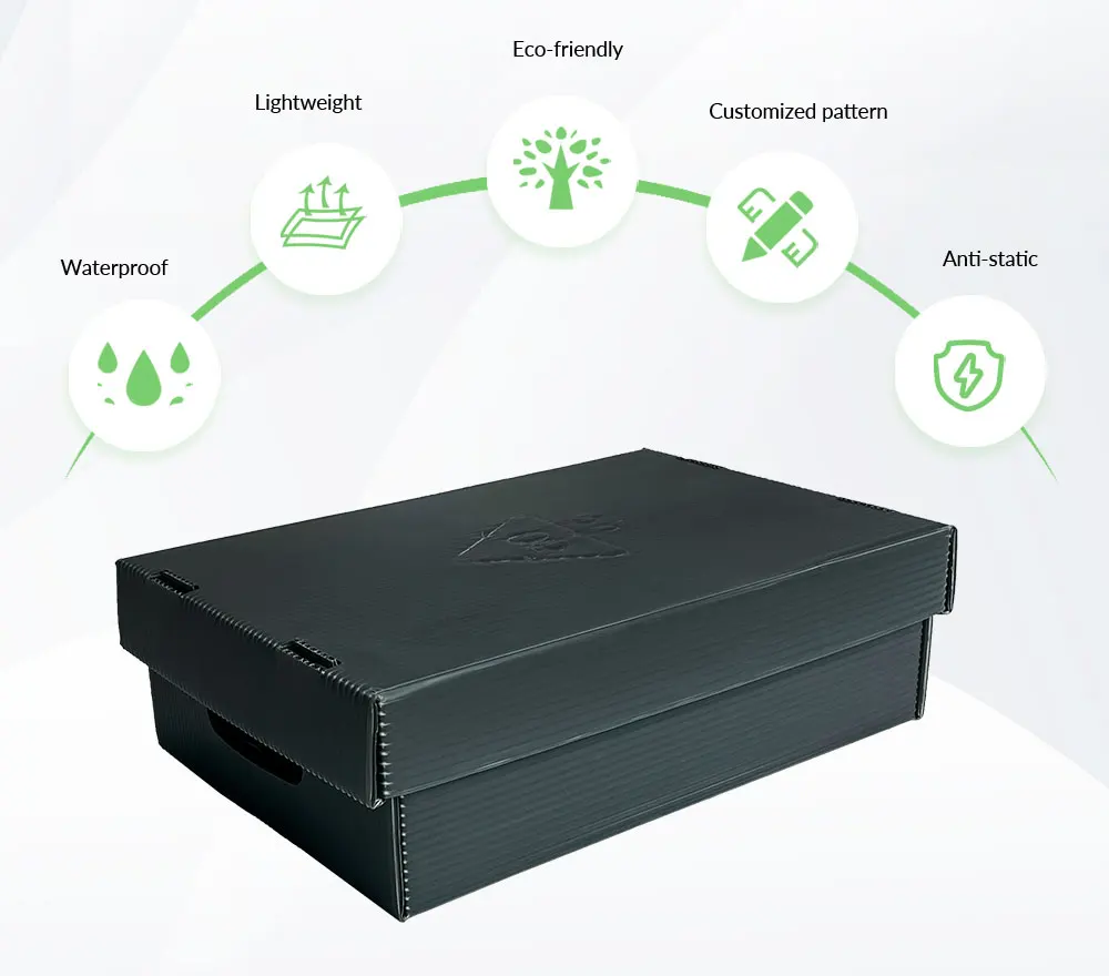 Waterproof Telescopic Extendable Cabinet Storage Box Recyclable PP Plastic Extension Storage Shipping Container