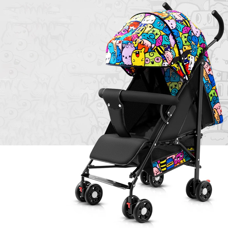 Stroller Baby 4 in 1 Simple Can Sit Can Lie Baby Portable Folding Car slip Baby Portable Umbrella Car Trolley