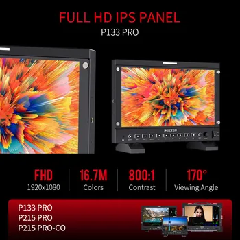 SEETEC P133 PRO 13.3 Inch 1000nit High Bright Full HD Broadcast Studio LCD Monitor 4K 3G-SDI Portable Broadcast Monitor detail image