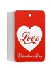 Corazón blanco cuadrado