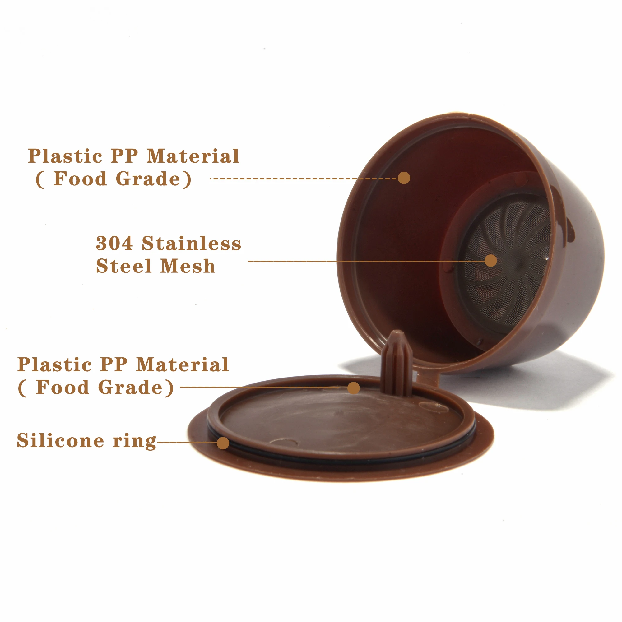 Reusable Coffee Capsule Filter Cup for Models Refillable Filters Baskets Pod Cafe Capsules