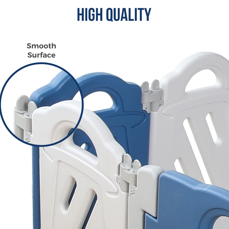 Indoor Playpen Playgrounds Plastic Baby Fence Foldable Plastic Fence Panel for Nursery School
