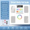app-connected body fat scale-bmi colorful circle-charging versio