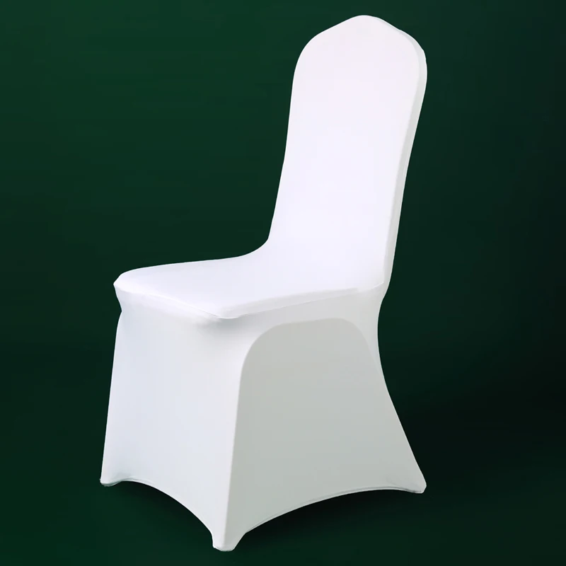 NEW WHITE SPANDEX WEDDING BANQUET CHAIR COVERS 
