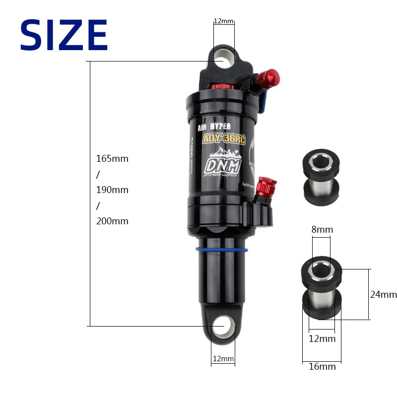 DNM AOY-36RC MTB 165mm 190mm200mmソフテイル手動制御ロック可能