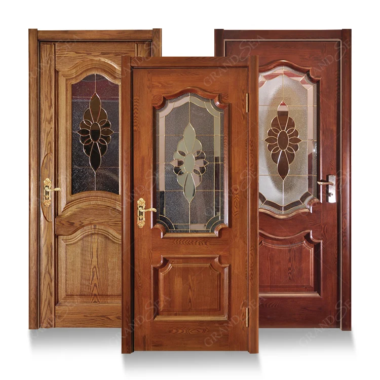 Luxury Design Wooden House Interior Bedroom Entry Door