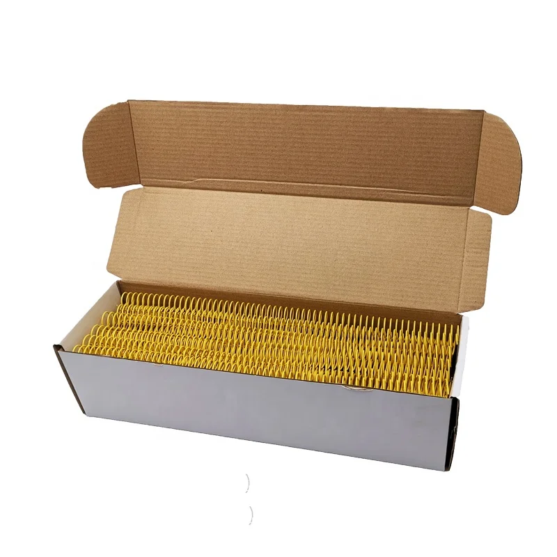 New Arrival Gold Color Single Metal Spiral Coil Spiral Binding Ring for Book