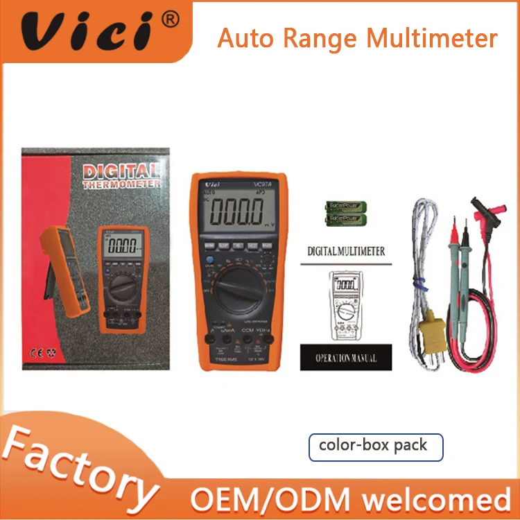 4000 Counts Digital Multimers with Backlight Torch True RMS Measurement Analog bar Display