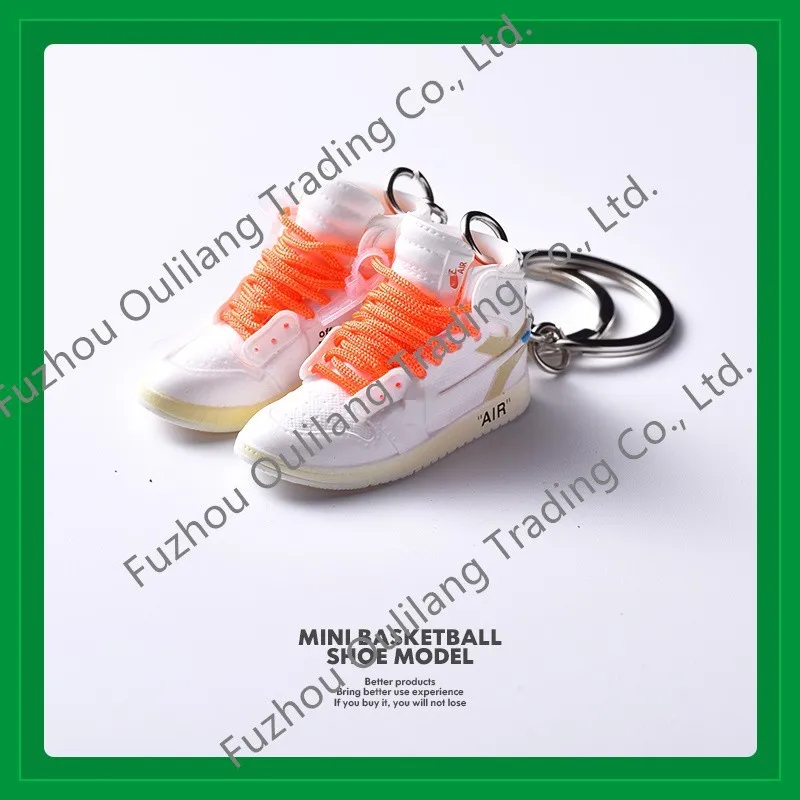 Wholesale Wholesale PVC Basketball AJ Key Ring Set with Box and Bag Mini  Sneaker 3d J ordan Shoe Keychains Bulk From m.