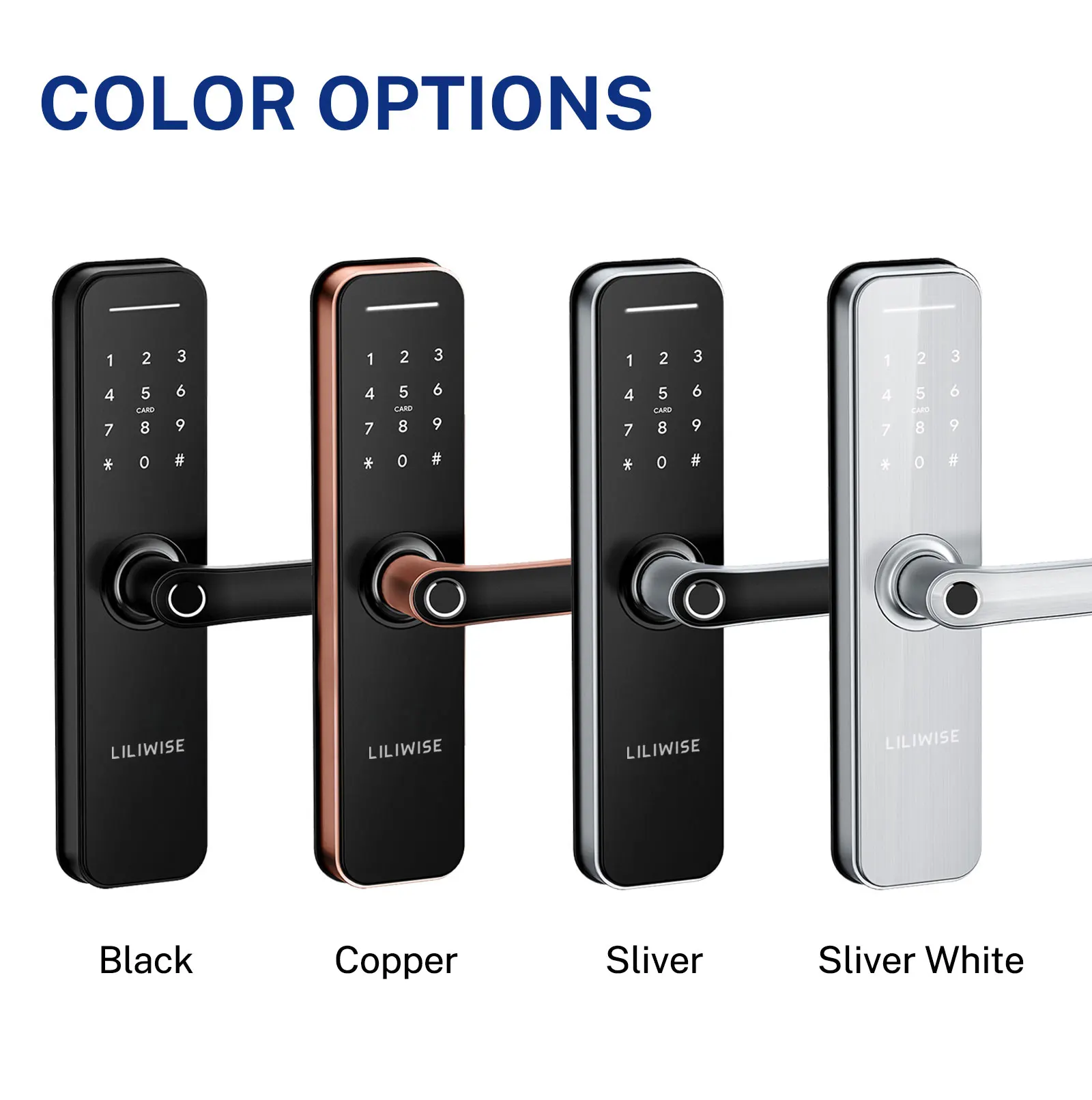 Touch Screen Electric Gate Lock Smart Door Lock with Fingerprint and Tuya App Wifi Control