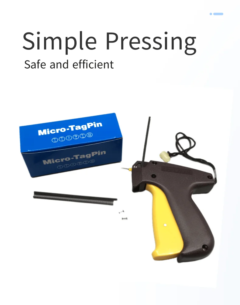 Micro Stitch Gun Garment Clothes Label Hanging Tagging Gun Ultra Fine Micro Tag Gun For Clothing