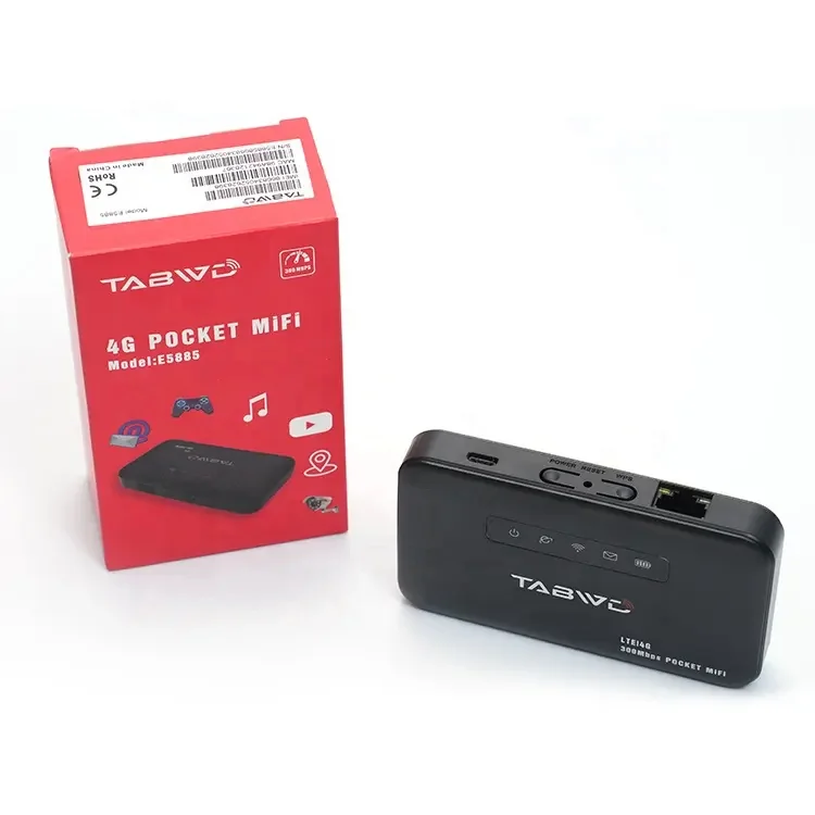Universal 4G Sim Router TABWD E5885 4G LTE Pocket Wifi Mini Router with Ethernet Port 300Mbps VS MF6875