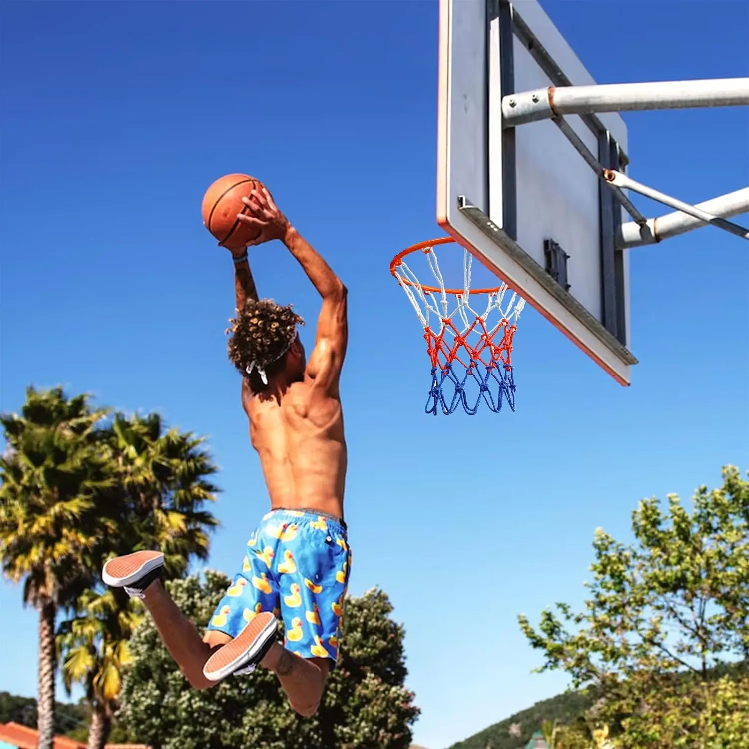 3mm Basketball Net Outdoor All Weather Resistant Color Never Fade