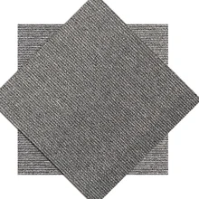 Modern Reversible Carpet Tile Machine-Made Polypropylene Cushioned Rectangle Solid Color Stain Resistant for Home Use