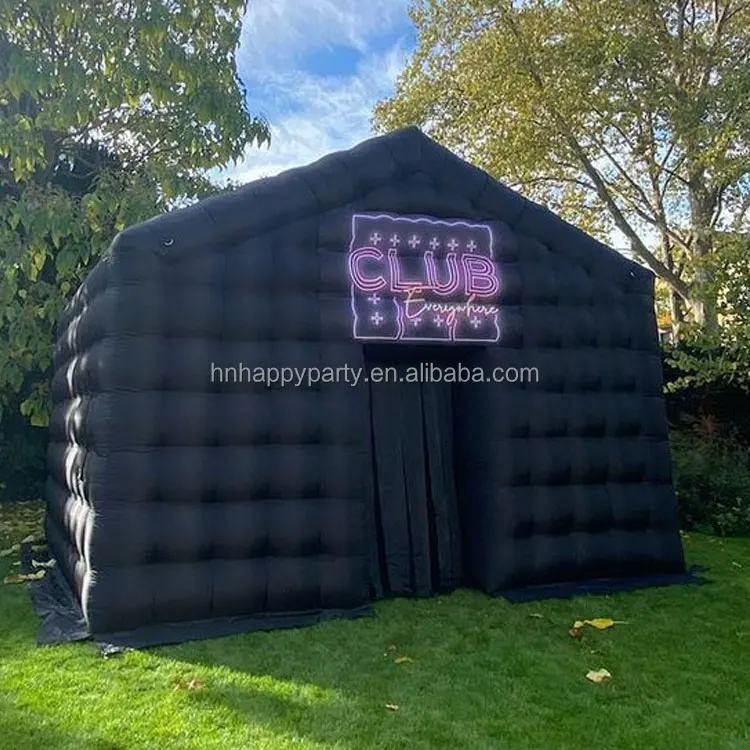 All Black Night Club Party Inflatable Nightclub House Inflatable ...