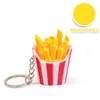Papas fritas con llavero