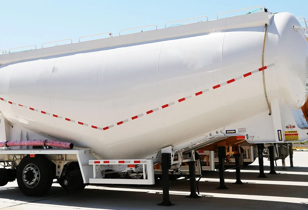 Top Factory New Vtype Bulk Cement Tank Truck Trailer 40ton 50ton
