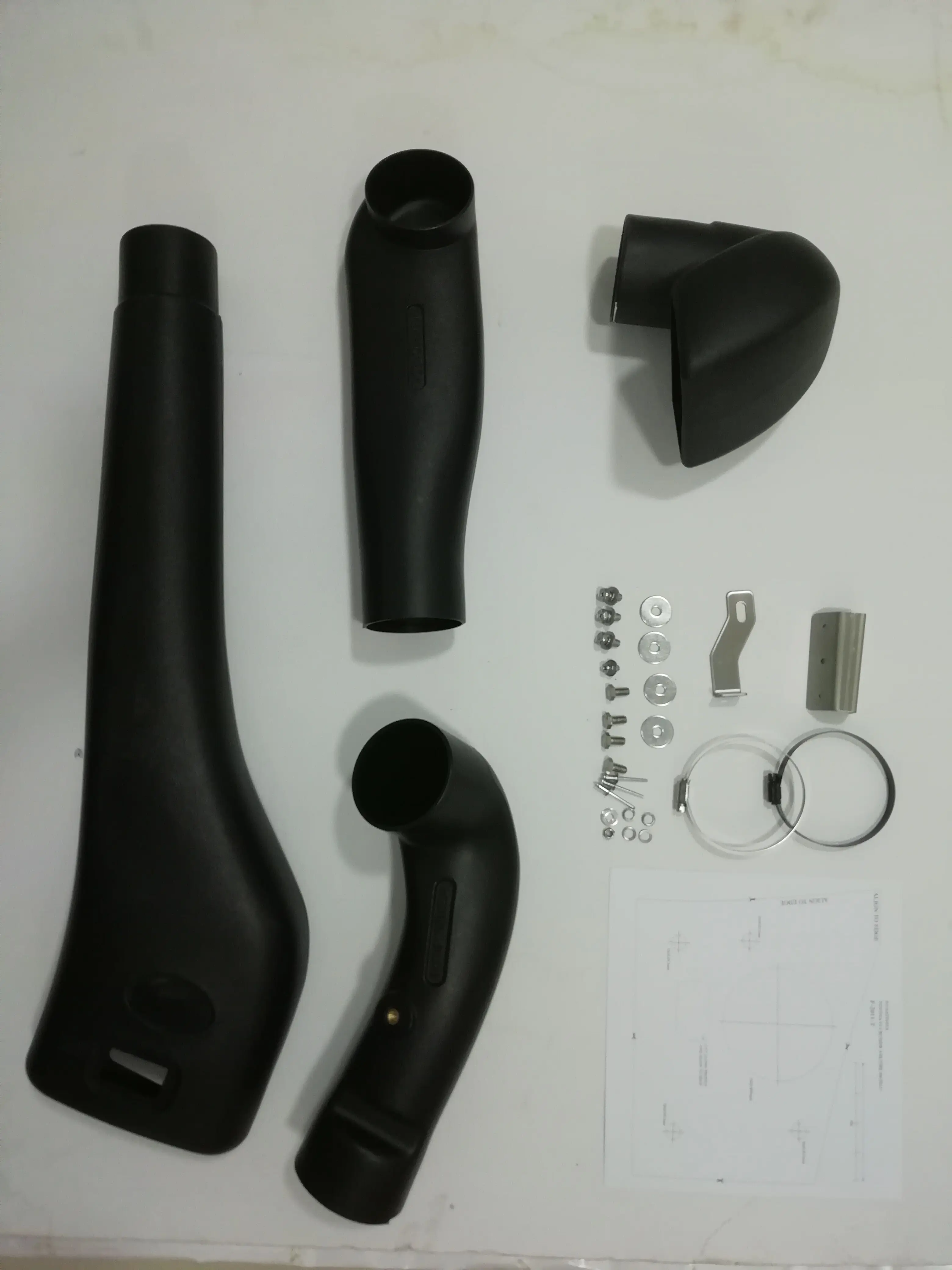 011SAT0185A Wholesaler Offroad Auto Part Matte Black Air Intake Plastics Car Snorkel