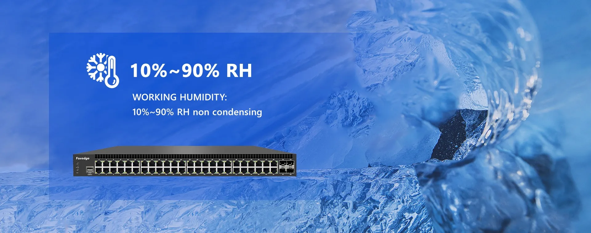 S5700-48GP-4TFR 48 Port Gigabit PoE+ Managed Switch with 4 SFP 10G Uplinks and L3 Routing QoS Support