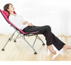 hot sale light-weight Lunch break recliner office folding chair single chair leisure backrest folding chair