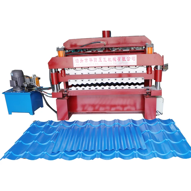 Двухслойный ИБР и гофрированный лист для крыши, машина для профилирования валков