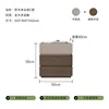 Elementi modulari in stile c-cassettiera a tre cassetti color kaki con venature in legno di noce