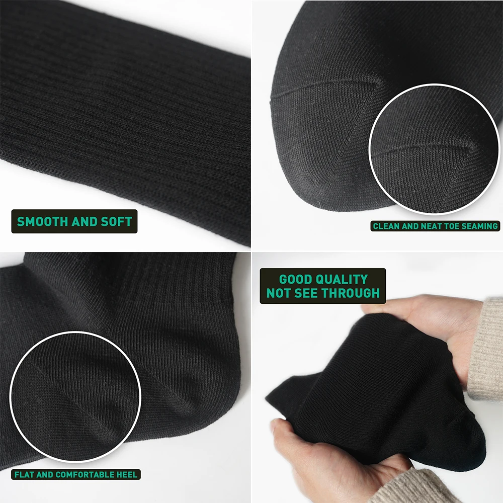 High Quality Custom Socks With Logo Custom Cotton Socks Solid Color Men Crew Socks