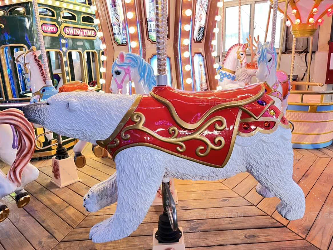 16 Seats Retro Carousel Rides - Fun for Kids & Easy Operation