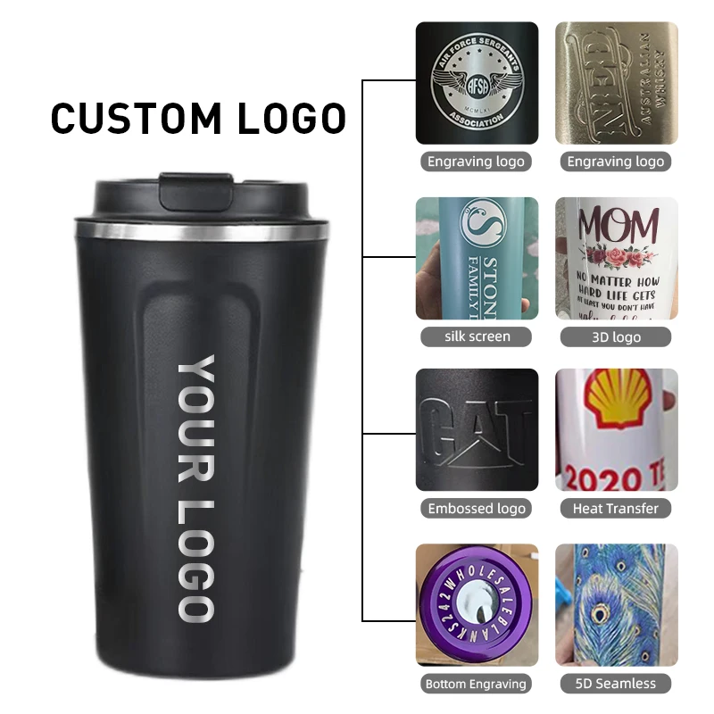 Buy Wholesale China 380ml Double Wall Stainless Steel Powder Coated  Insulated Thermal Mug Leak Proof Oem Coffee Travel Mug With Lid &  Promotional Travel Mugs at USD 2.5