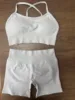 white bra and shorts set