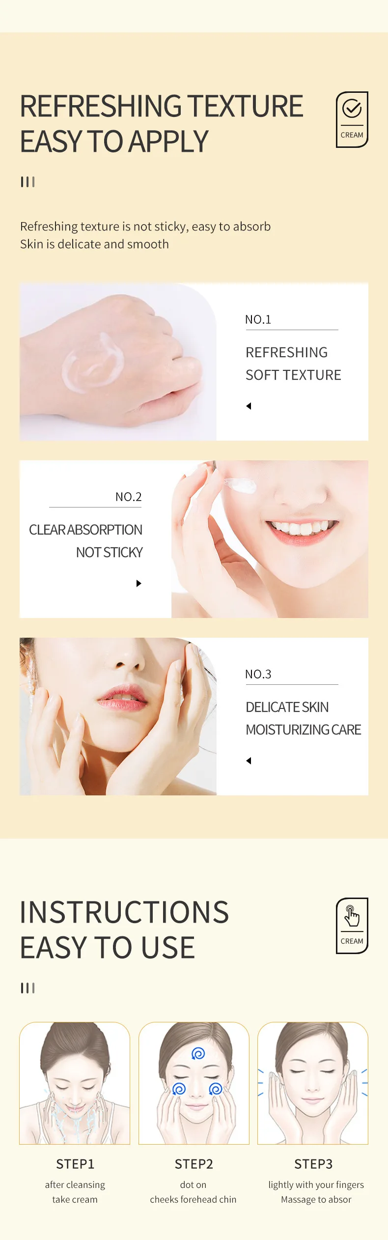 SADOER Face Cream Vitamin C Cream Remove Dark Spots Whitening Face Care Moisturizing Anti-Aging Firming Skin Care Cosmetics