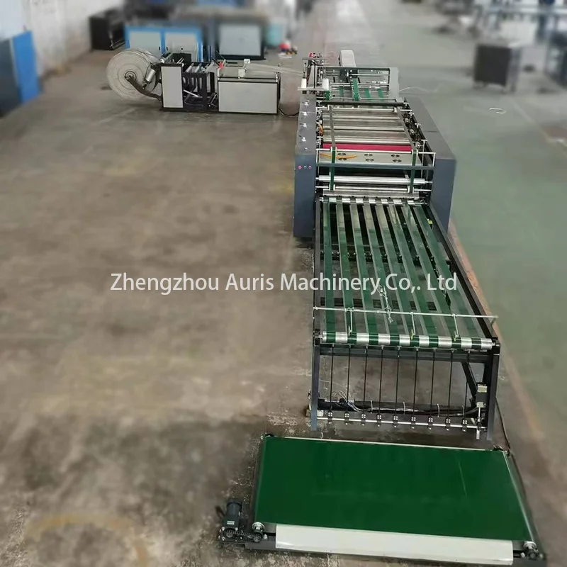 ПЛК-контроль, 3 дюйма, 4 цвета, плетеные мешки из ПП, цементные мешки, машина для производства резки, шитья, печати, сбора, изготовления