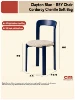 Azul Klein - cojín de asiento tapizado