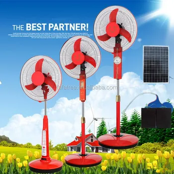 hot FOSHAN Factory supply 12V AC DC rechargeable stand fan 16 inch with USB outlet