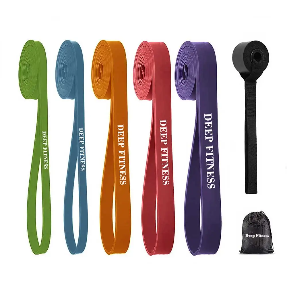 Factory Custom Logo Resistance Bands Set / Gym Elastic Pull Up Bands