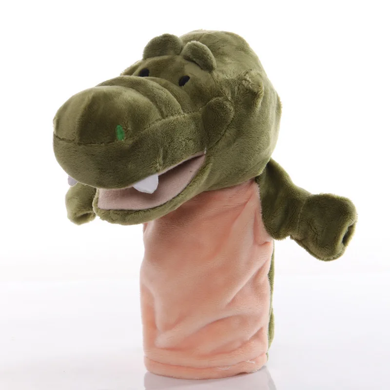 In Stock Soft Animal Hand Puppet with Moving Mouth - Cartoon Plush Doll for Parent-Kid Play, Interactive Talking Stuffed Toy