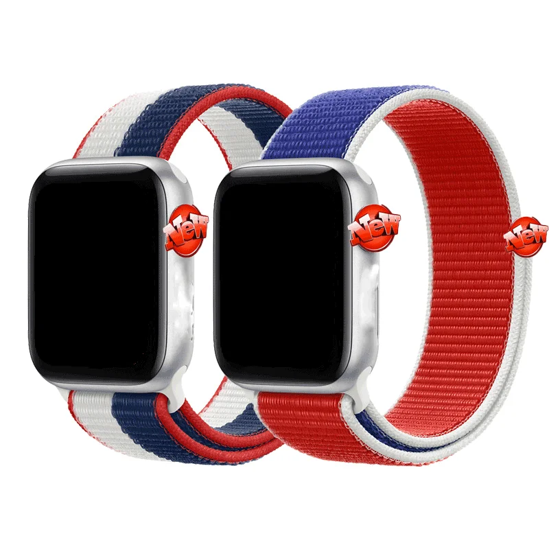 Correa Deportiva De Nailon Para Reloj Inteligente,38mm,42mm,44mm - Buy  Tejido De Nylon Bucle Del Deporte Banda De Reloj De Correa Para El Iphone  Correa De Reloj,Deporte Lazo Pulseras De Nylon Inteligente Banda