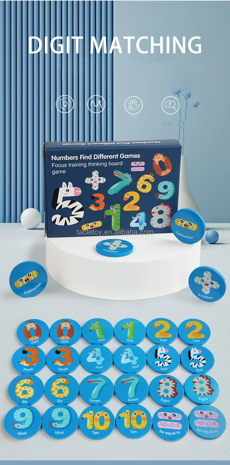 Wooden Memory Game Kids 28piece Memory Matching Games Educational Toys ...