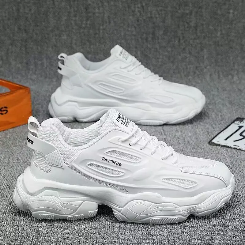 summer new breathable trendy versatile height increase sports leisure running chunky shoes for men