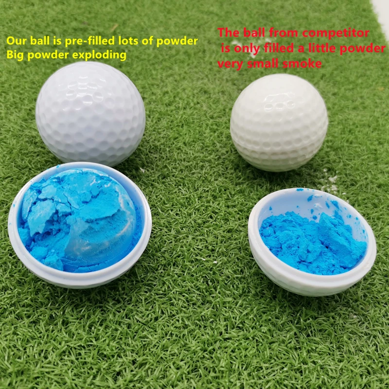 Gender Reveal Exploding Golf Balls Set For Gender Reveal Baby Shower