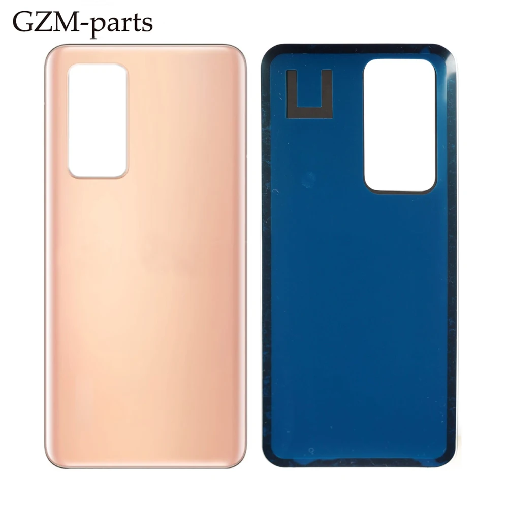 Стеклянная задняя крышка Запасные части для Huawei P40 Pro задняя крышка батарейного отсека двери ремонт корпуса