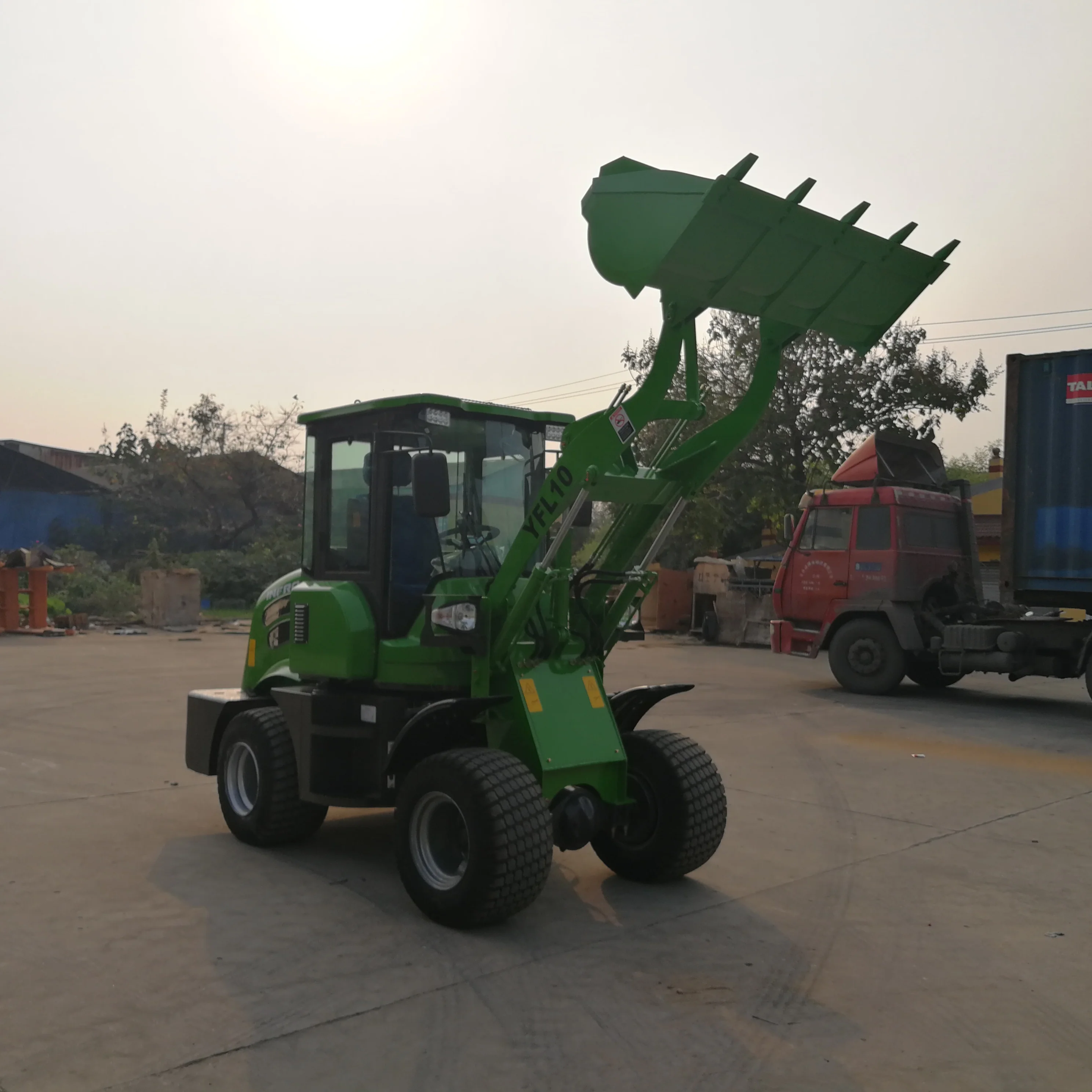 1 Ton Wheel Loader YFL10 China Mini Loader With CE EPA for US and Europe