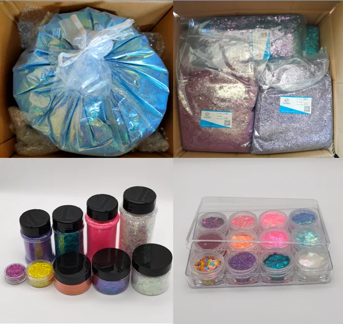 Wholesale Bulk Glitter Nontoxic Ecofriendly Chunky Glitter Powder For