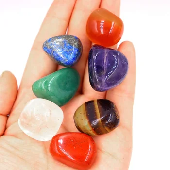 Wholesale 7 Chakra Crystals Craft Healing Stones Natural Crystal Stones with Bag