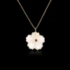 Mother of Pearl Shell with Black CZ