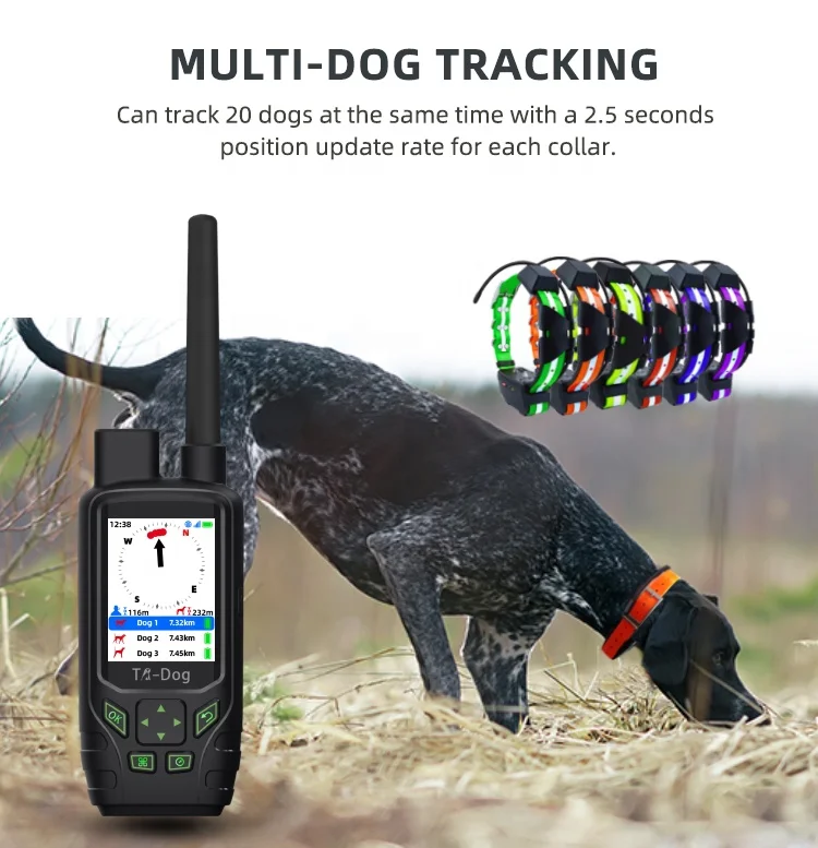 best gps dog tracker for hunting TRdog Houndmate 100 multi dog waterproof tracking and training system dog gps Alibaba