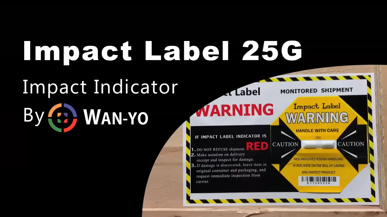 25g Impact Label / Impact Warning Shipping Label Shock Indicator By Wan